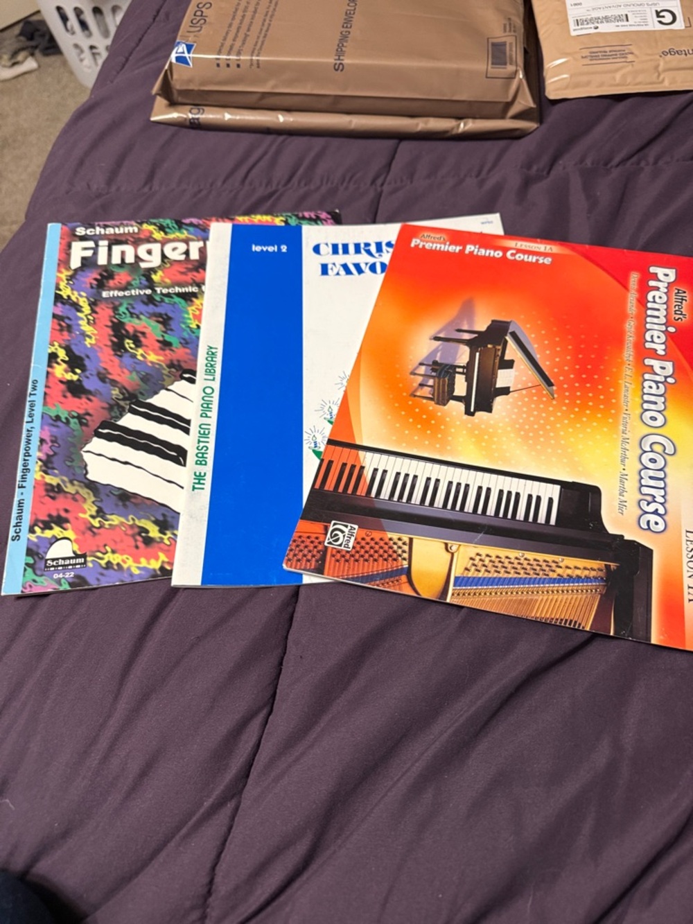 Fingerpower Piano Method + Beginner & Christmas Piano Books - 2 Level 2 and 1 1a